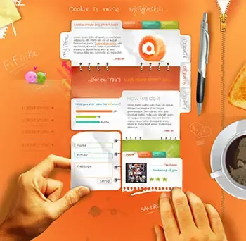 Attractive interface for web
