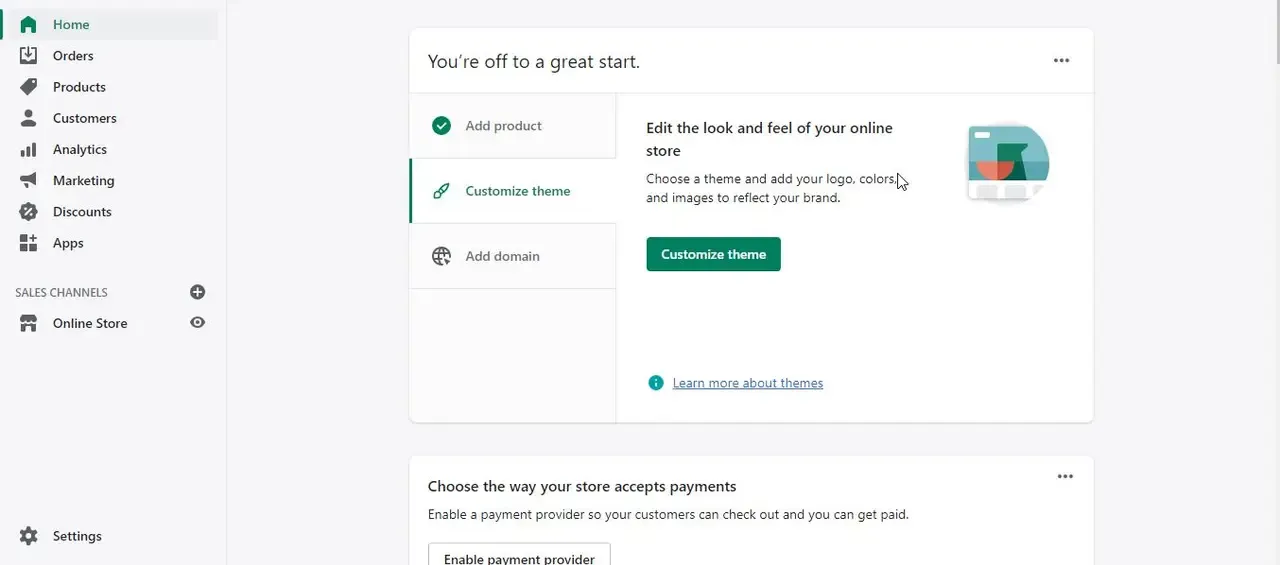 Shopify Dashboard