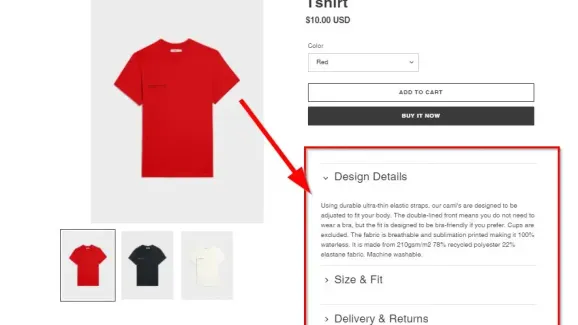 Image related to shopify – how to create collapsible accordion for product description