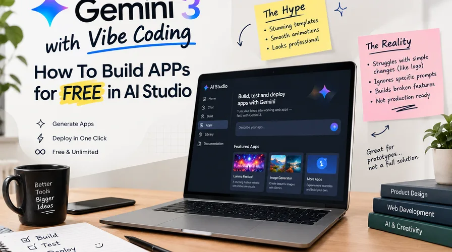 [Vibe Coding with Gemini 3] – How To Build APPs for FREE in AI Studio