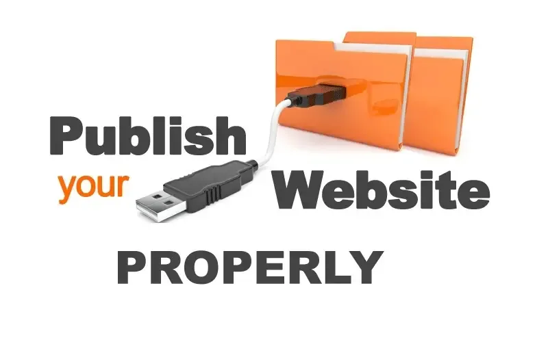 Publish Your Website in a Proper Manner