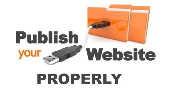 Image related to publish your website in a proper manner