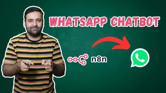 Image related to build n8n whatsapp chatbot! [simple method]
