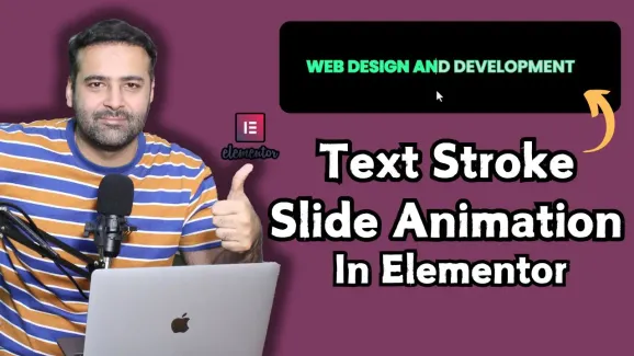 Image related to create text stroke slide animation in elementor