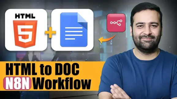 Image related to format google doc via html in n8n – ai automation