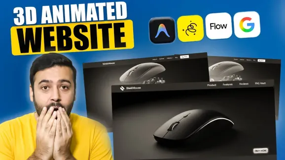 Image related to google antigravity: build 3d animated award-winning website