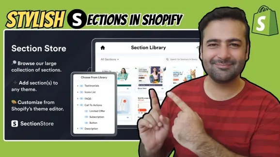 Image related to how to add 100+ stylish sections in shopify?