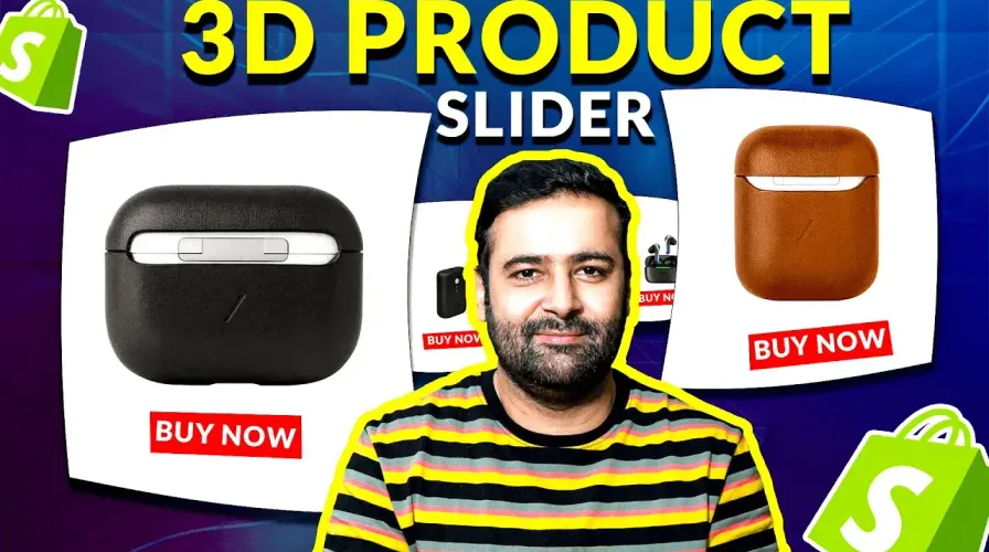 How To Add 3D Product And Collection Slider [Shopify – Without APP]