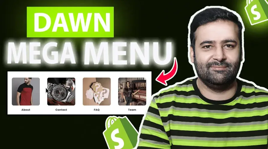 How to Add a Mega Menu With Images [Dawn 15.3]