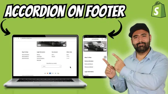 Image related to how to add accordion on footer – shopify