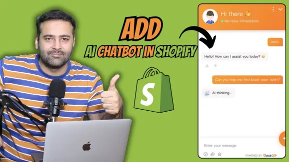 Image related to how to add ai chatbot in shopify [with all your store data] – quickcep