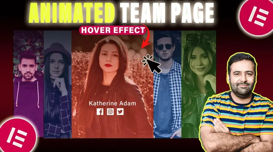 How To Add Animated Team Page [Elementor – WordPress]
