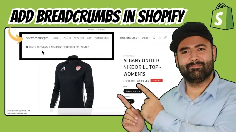 How To Add Breadcrumbs In Shopify-Free Without APP-[2026]