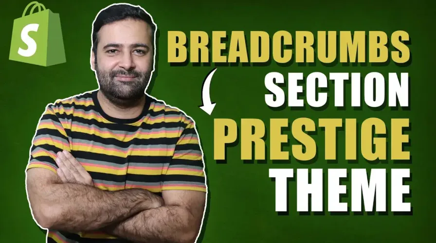 How To Add Breadcrumbs In Shopify Prestige theme Without APP