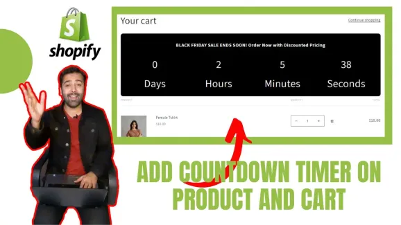 Image related to how to add countdown timer on product and cart – shopify