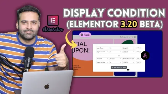 Image related to how to add display conditions in elementor -[3.20 beta]