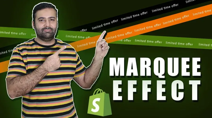 How To Add Double Scrolling Text [Marquee Effect Shopify – Free]