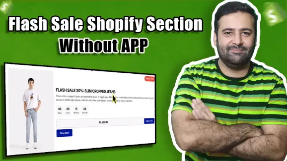 Image related to how to add flash sale promo section in shopify