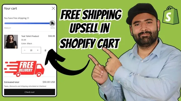 Image related to how to add free shipping upsell in shopify cart?