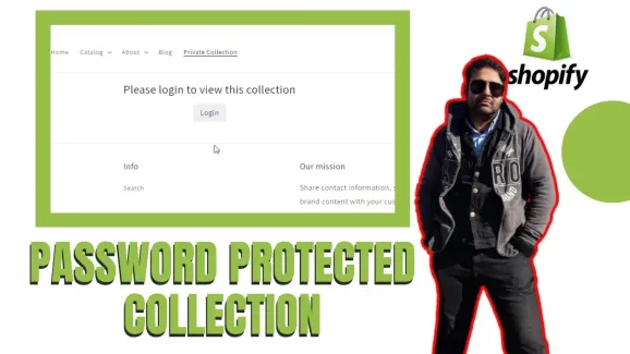 Image related to how to add password protected collection for special customers – shopify