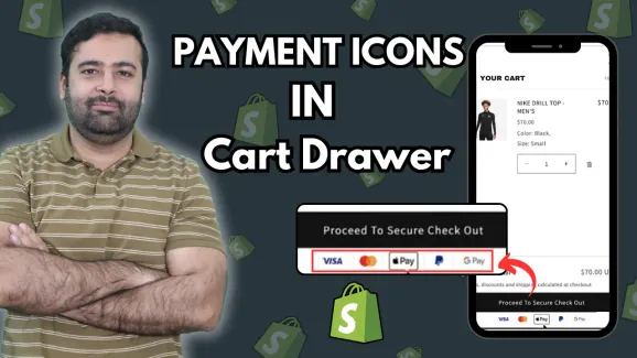 Image related to how to add payment icons in cart drawer [shopify]