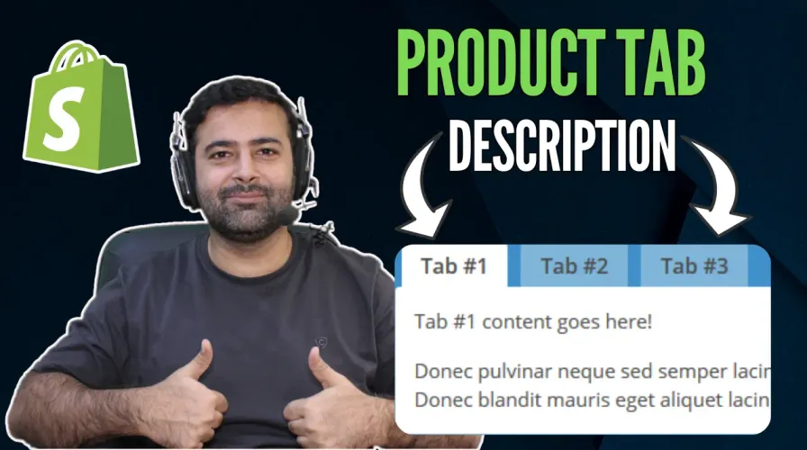 How To Add Product Tab Description in Shopify?