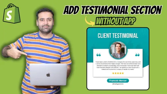 Image related to how to add testimonial section without app [shopify]