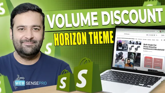 Image related to how to add volume discount in shopify horizon theme.
