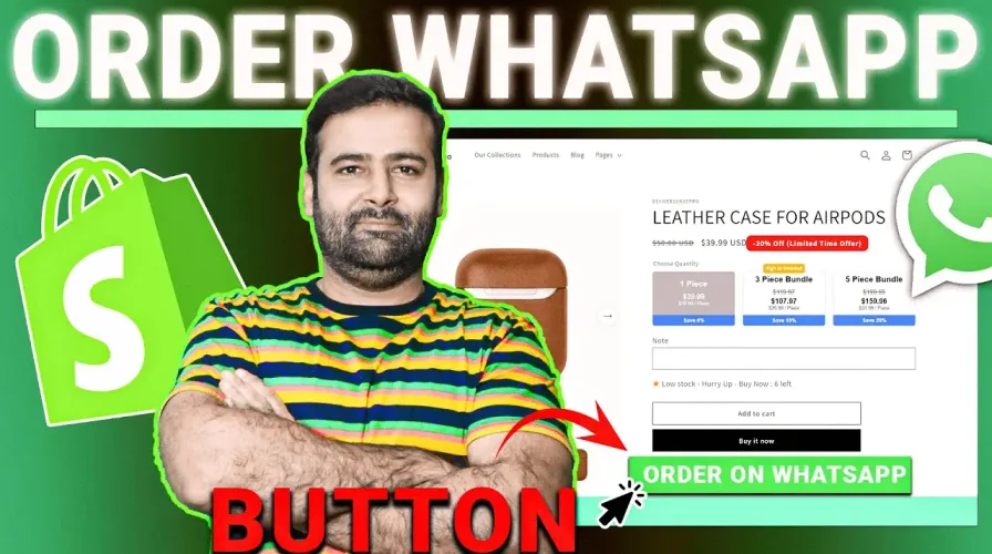 How To Add WhatsApp Order Button in Product Page [Shopify]