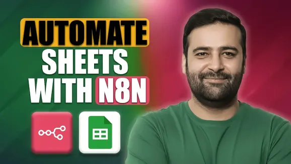Image related to how to connect n8n with google sheet node, ai automation
