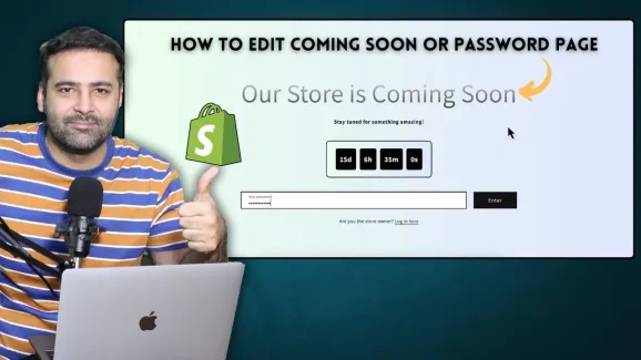 Image related to how to edit coming soon or password page in shopify