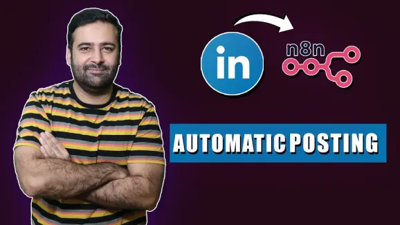 Image related to how to post to linkedin via n8n [ai automation]