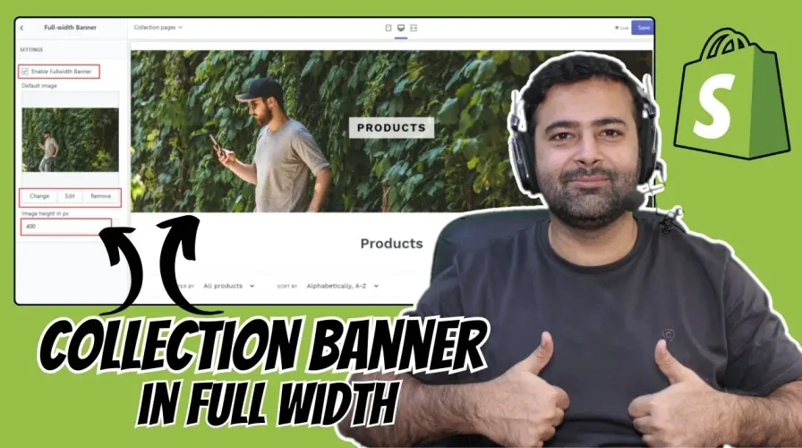 How To Show Collection Banner in Full Width?