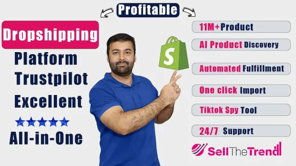 Image related to how to start a profitable dropshipping store with trending products.