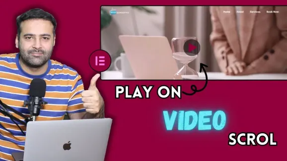 Image related to play video on scroll – gsap scrolltrigger elementor (no plugin)