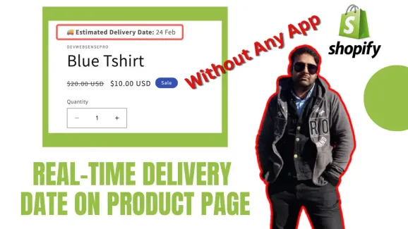 Image related to real-time delivery dates on shopify: increase trust and sales