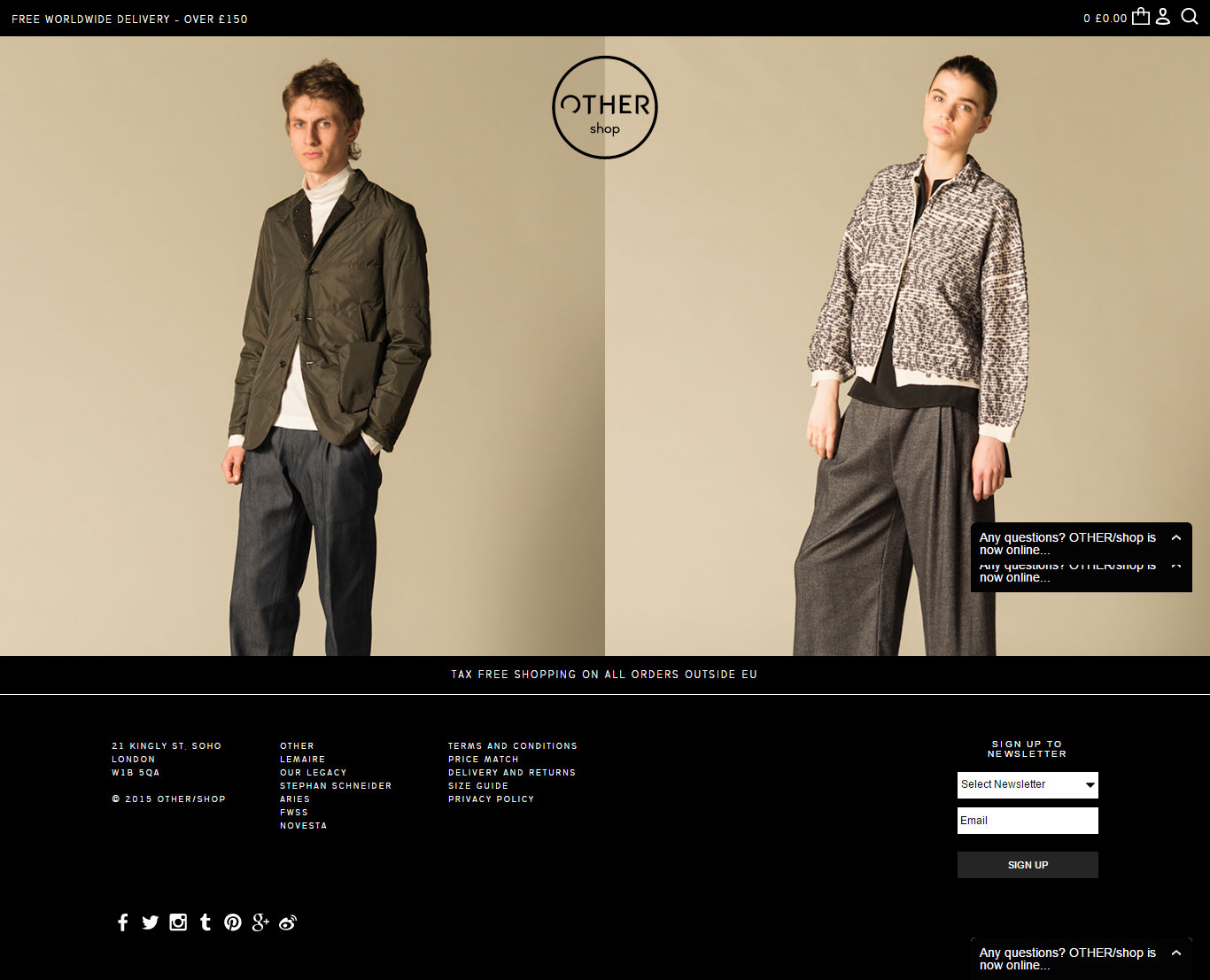 Example for Fashion Websites