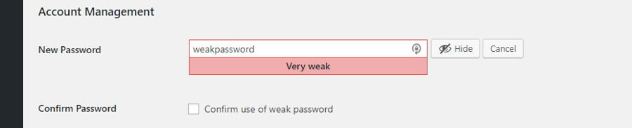 weak-password,update profile