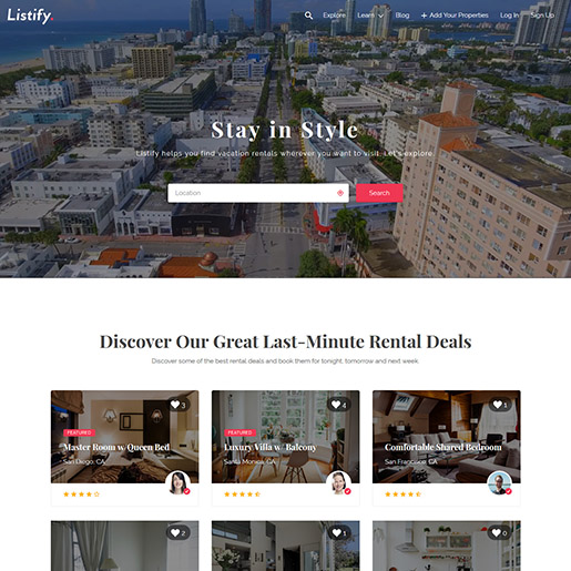 listify wordpress theme