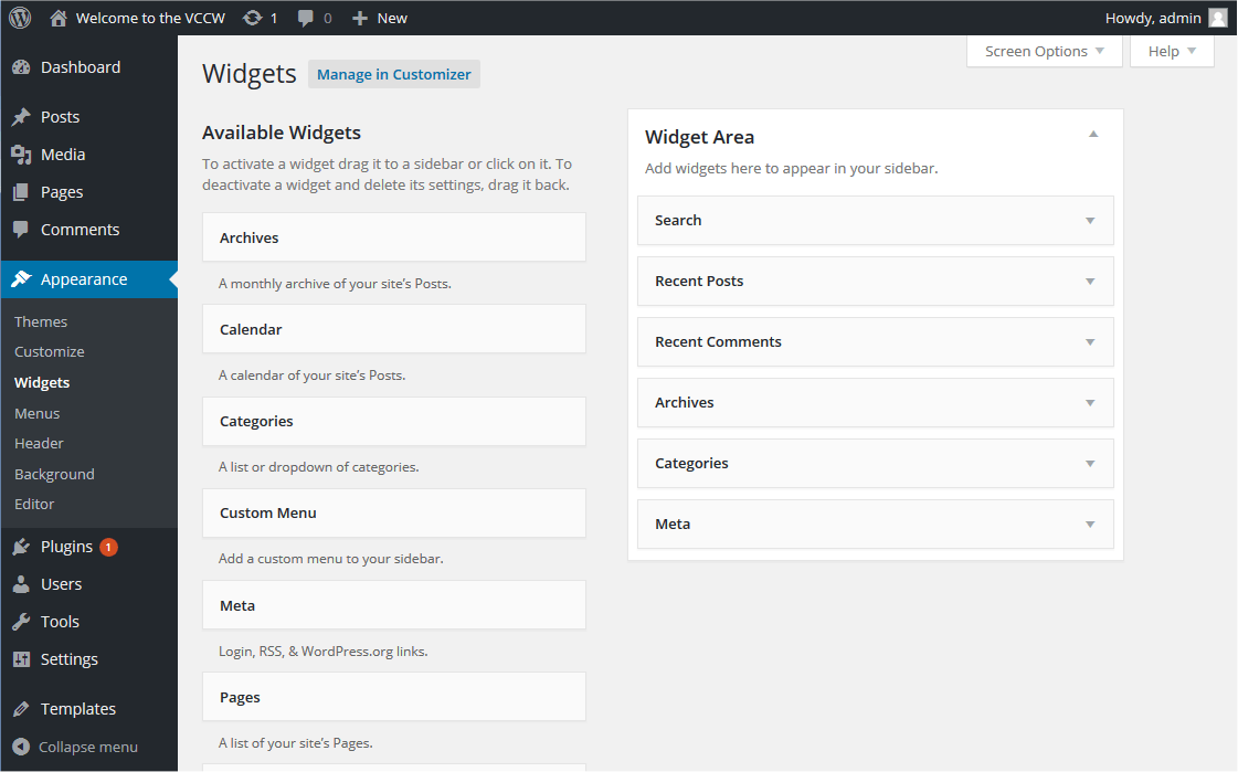 wordpress sidebar