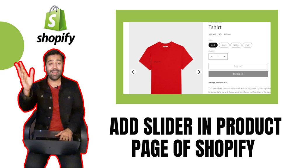 add slider in product page of shopify