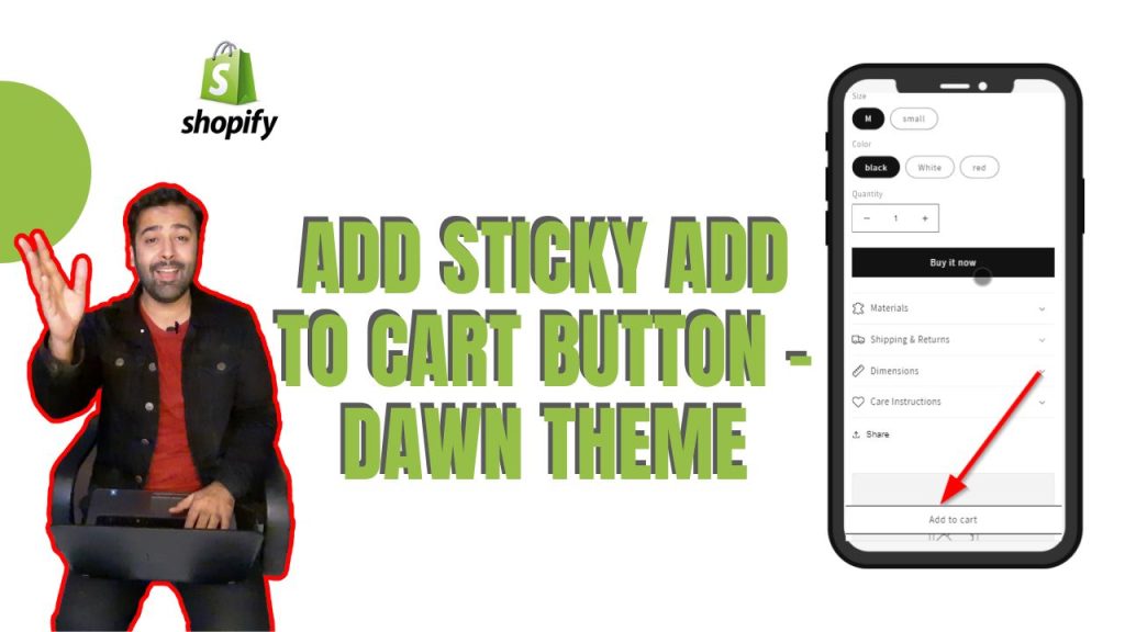 Add Sticky Add To Cart Button - Dawn Theme Shopify