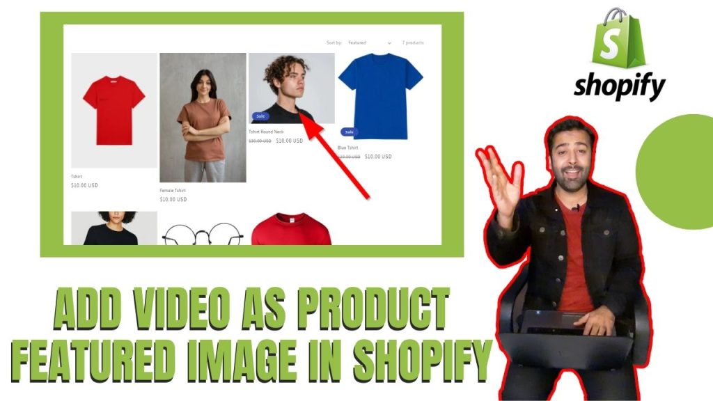 add video as product featured image in shopify