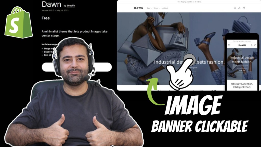 How To Make The Image Banner Clickable [Shopify]