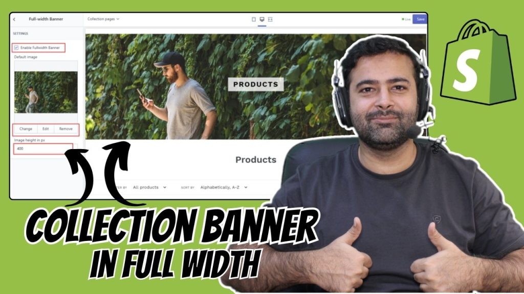 How To Show Collection Banner in Full Width [Dawn Theme Shopify]