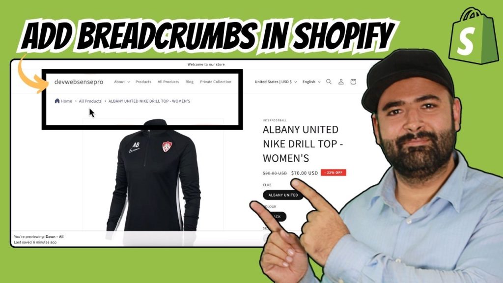 How To Add Breadcrumbs In Shopify - Free - Without APP - [2024]