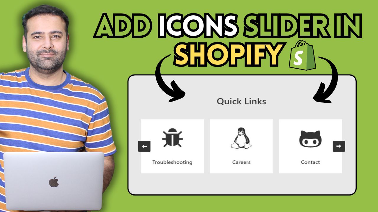 How To Add Icons Slider in Shopify [Slick Icon Slider] - WebSensePro