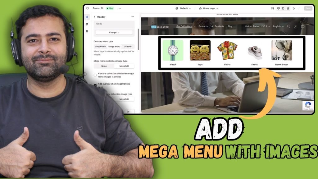 mega menu shopify dawn theme