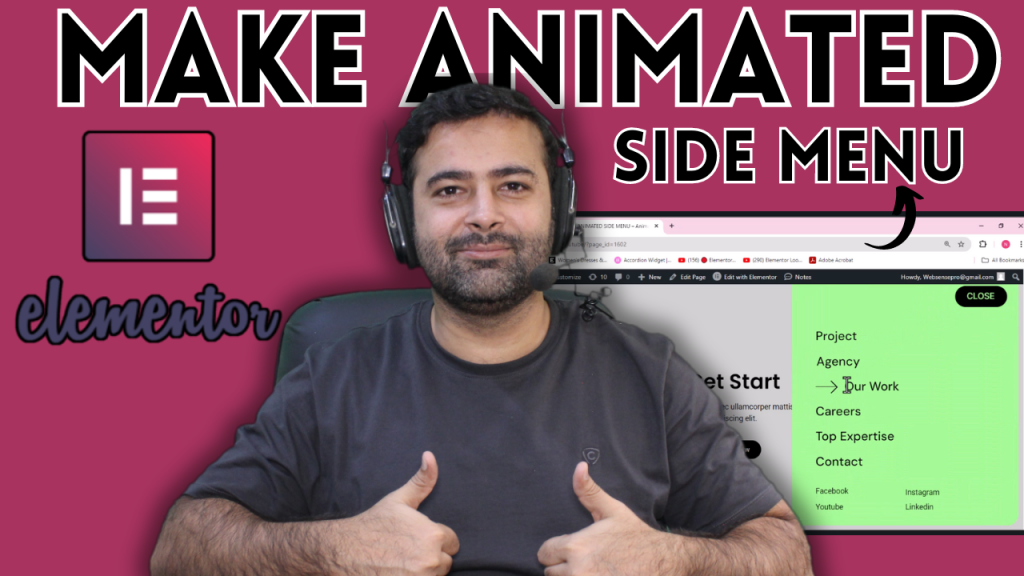 How To Make Animated Side Menu in Elementor [Beginner Tutorial]