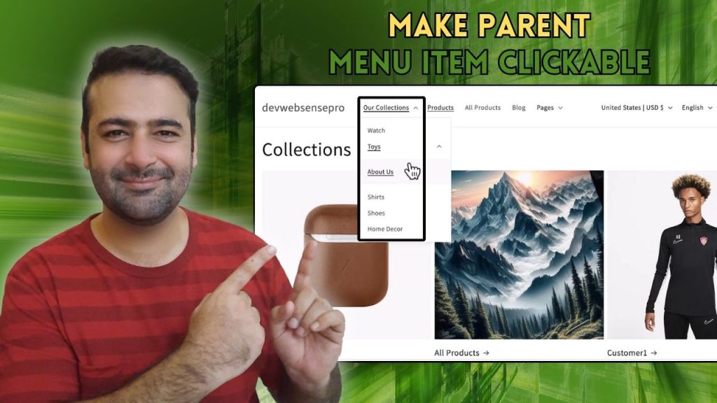 How To Make Parent Menu Item Clickable [Dawn Theme]